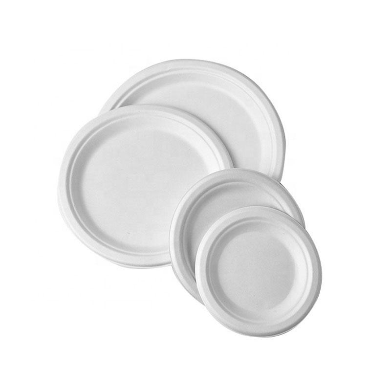 Clear Plastic Plates Disposable 7/9 Inch Clear Cake Plates Microwaveable Plates 