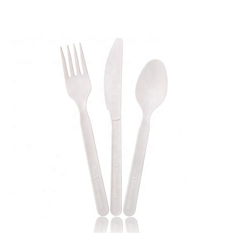 100% Compostable 7 inch CPLA Cutlery Set