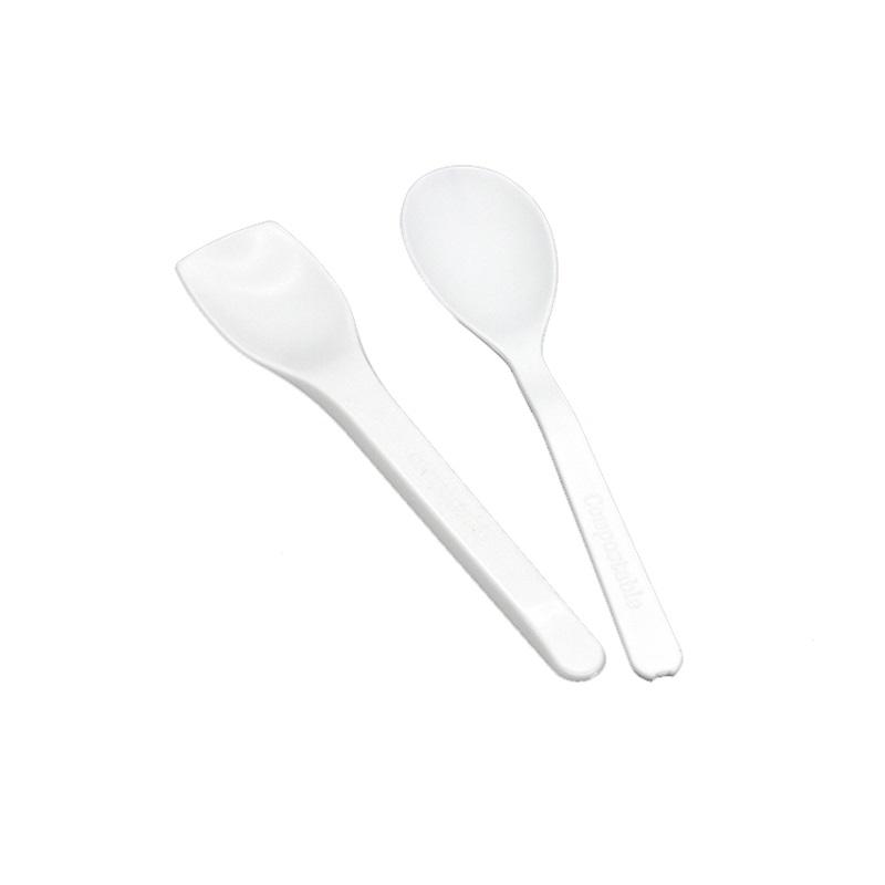 4 inch Eco Disposable CPLA Spoon for Dessert