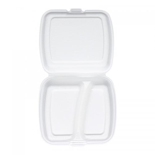 Biodegradable 2 Compartments Sugarcane Clamshell Bagasse Food Container
