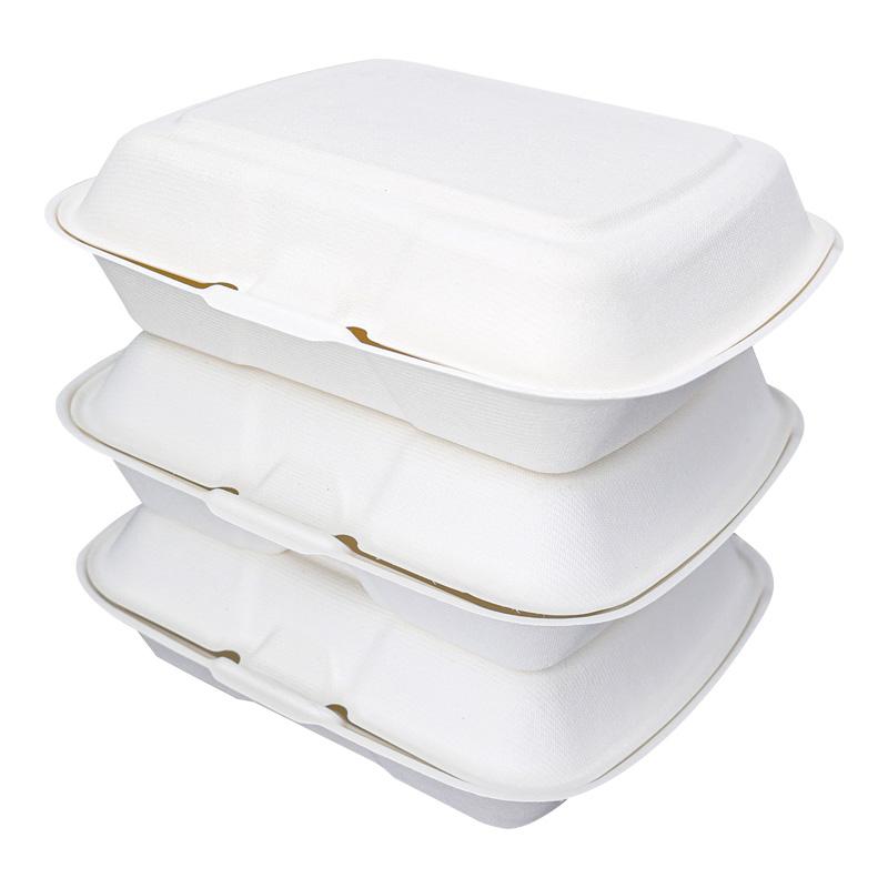 Bagasse Packaging Clamshell Food Container