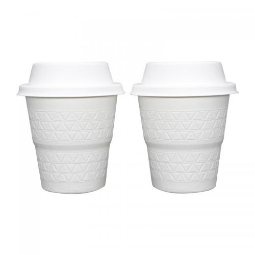 7.5 OZ Biodegradable No Leakage Bagasse Espresso Coffee Cups