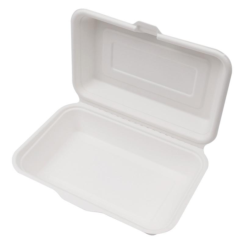 Bagasse Take Out Clamshell Container