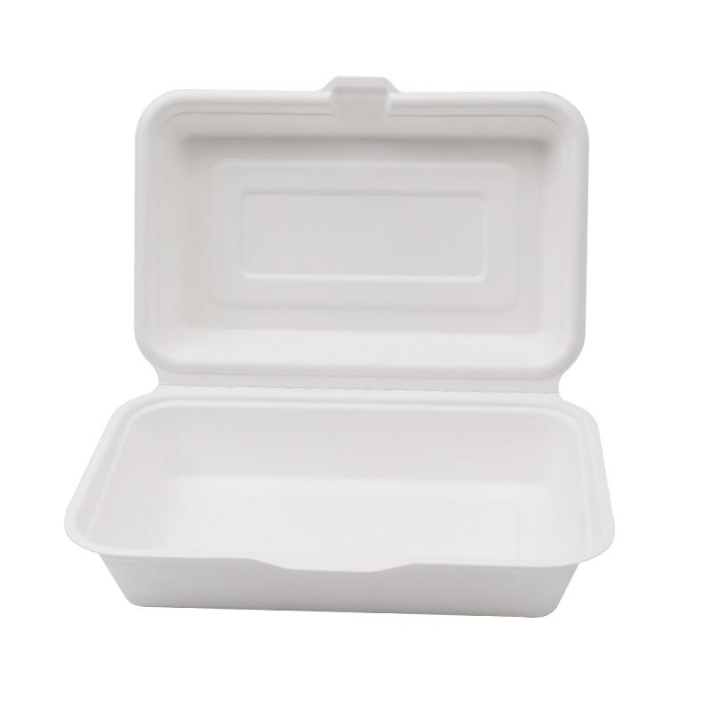 Bagasse Take Out Clamshell Container