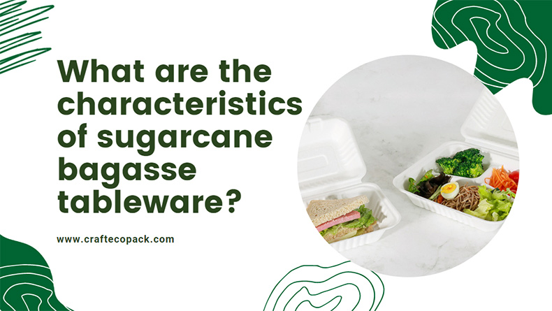 What are the characteristics of sugarcane bagasse tableware?